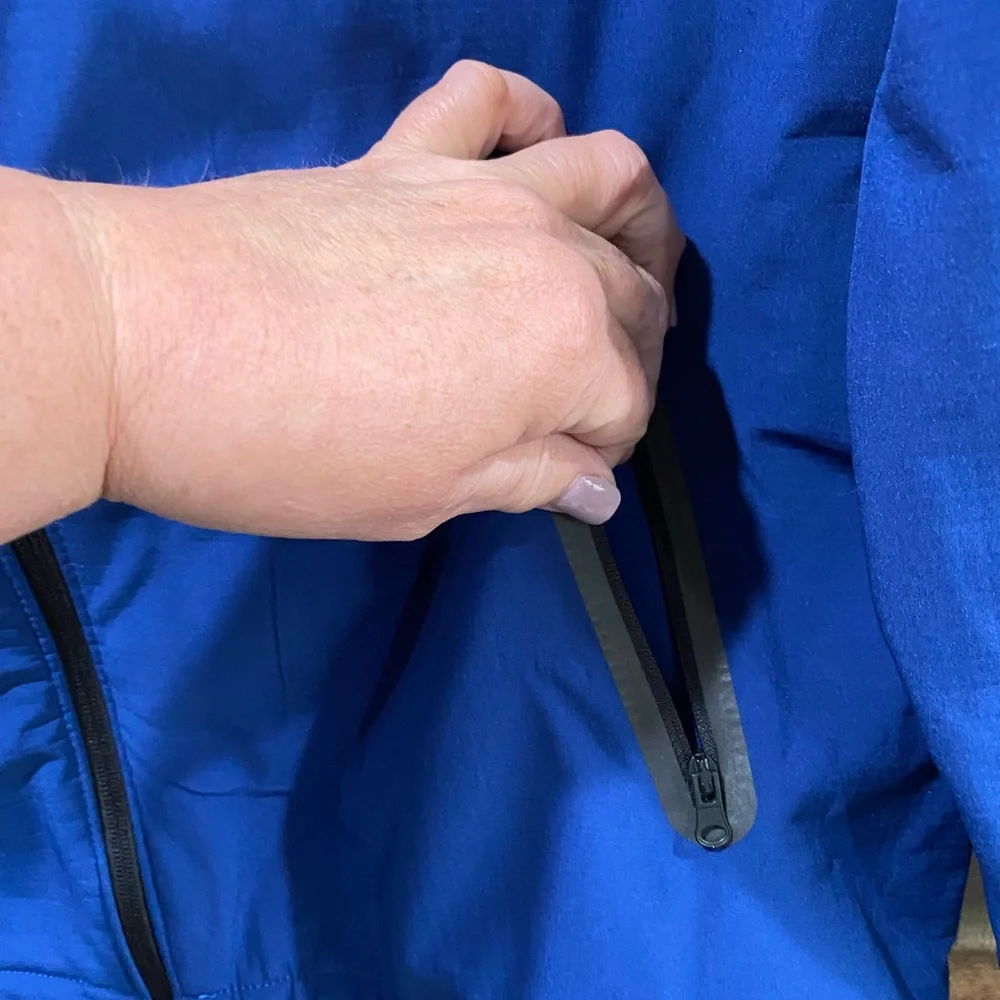 New With Tags Old Navy Mens Reflective Lined Hooded Jacket Windbreaker Large - Picture 3 of 6